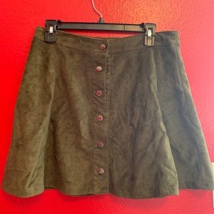Suede skirt